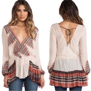 Free People Mystic Top in Ivory Size L